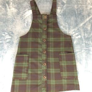 Zara green skirt overall